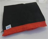 Black Deluxe Cover - Red Fringe - WITH GRIP
