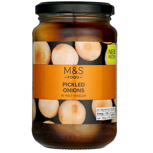 Marks & Spencer Pickled Onions - 340g Jar Of Classic British Pickled Onions