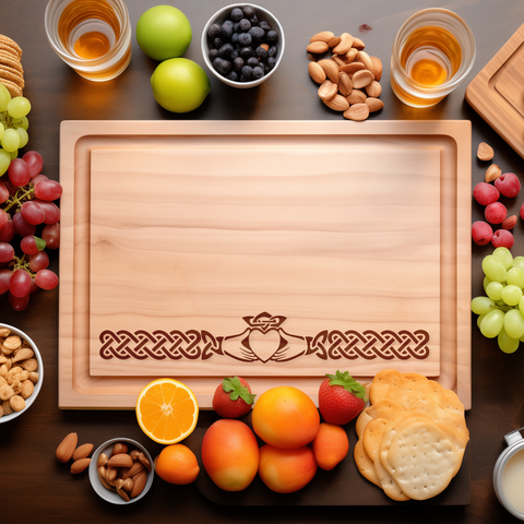 Irish Claddagh Engraved Cutting Board – Wedding Gift