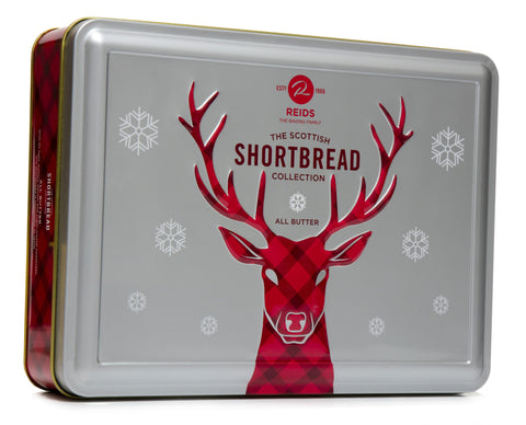 Reids Of Caithness Reindeer Gift Tin, All Butter Shortbread Collection