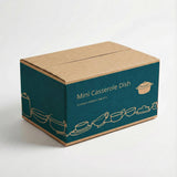 Kook Mini Casserole Dishes & Lids, Ceramic, 12 oz,