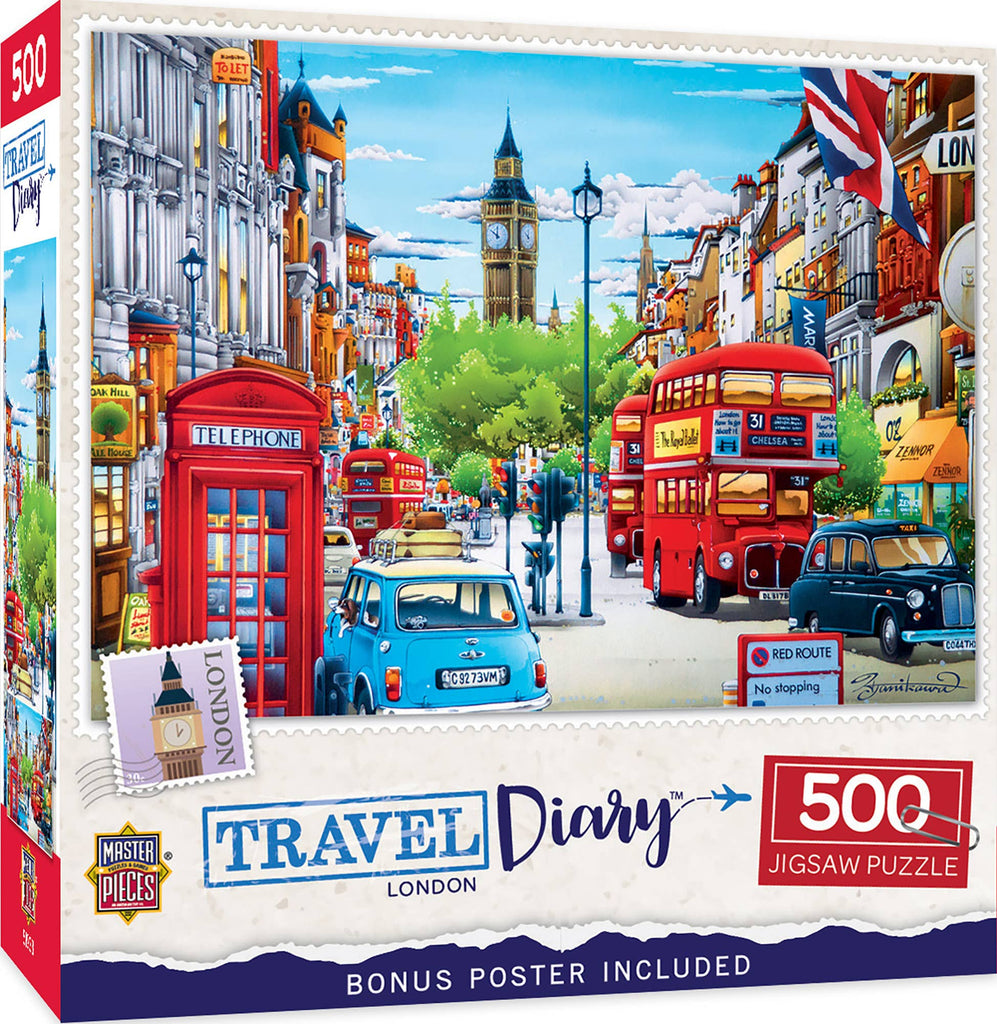 Travel Diary - London 500 Piece Puzzle