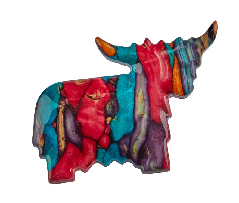 Highland Coo Brooch