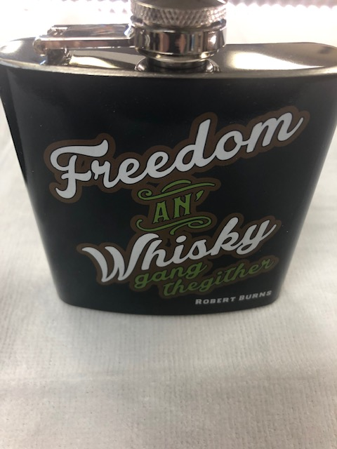 Freedom Metallic Scottish Flask