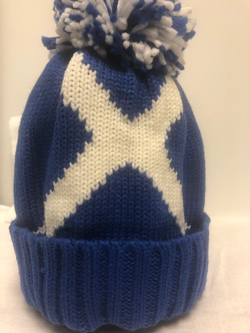 Scotland's Saltire Bobble Hat