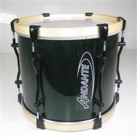 Andante 14x12 PRO Tenor Drum - Dark Green with Black Metalwork