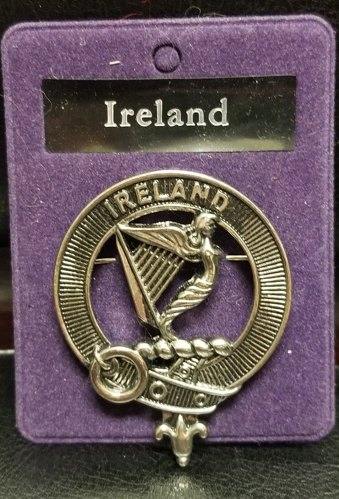 Various Clan Badge-Ireland, Piper, Scotland, Shamrock