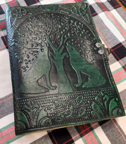 Leather Celtic Dogs Journal