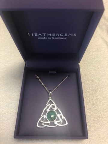 Trinity Knot Triangle Plated Pendant