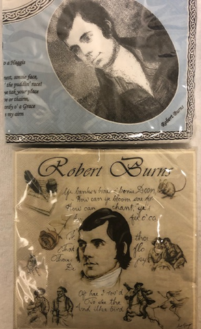 20 Robert Burns Luxury Napkins