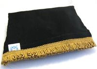 Black Deluxe Cover - Gold Silky Fringe - WITH GRIP