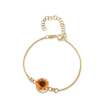 SV- Snake bracelet, Round Sunflower