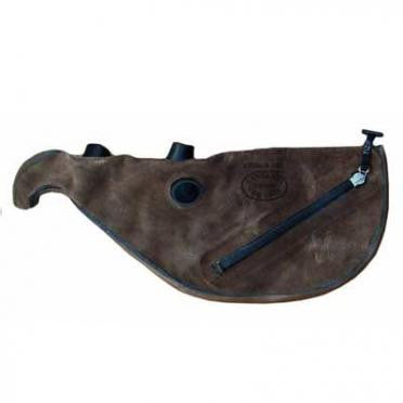 Gannaway Hide Pipe Bag with Zipper & Grommets