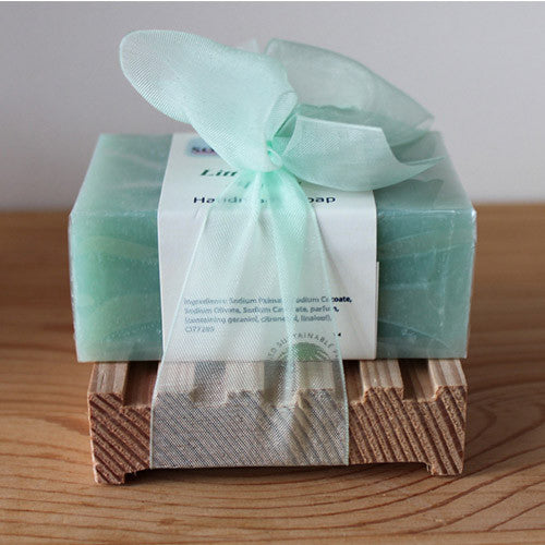 Gift Soap on its own pine soap dish