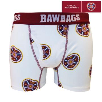 Scottish Bawbags Hearts Away Cotton Boxer Shorts
