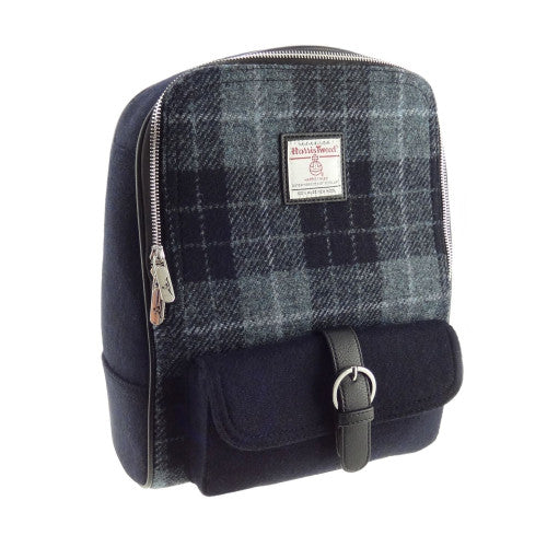 Harris Tweed 'Naver' Backpack - Pink Check
