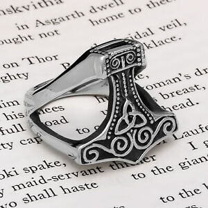 Viking Mjolnir Ring