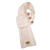 Aran Cable Knit Wrap Scarf- Assorted Colors