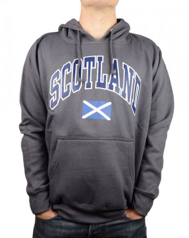 Scotland Saltire Hooded Top, Charcoal