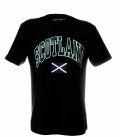 Scotland Harvard Print T-Shirt, Black