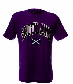 Scotland Harvard Print T-Shirt, Purple