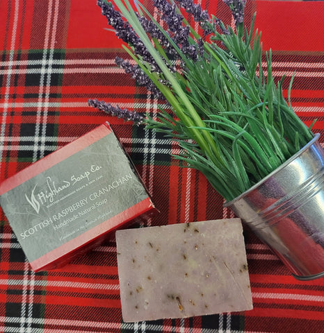 Scottish Raspberry Cranachan Natural Soap Bar