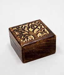 Carved Tree Of Life Trinket Box