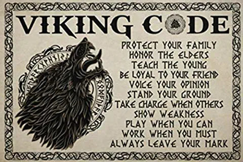 Viking Metal Art Sign
