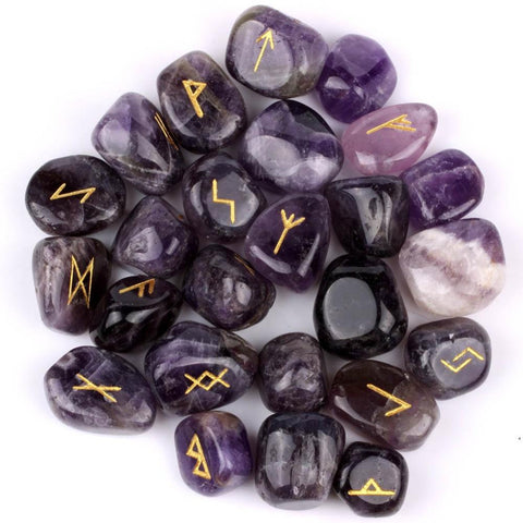 Viking Gemstone Runes Set