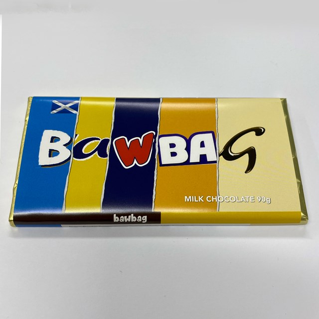 Rude Wrapper Bawbag Chocolate Bar