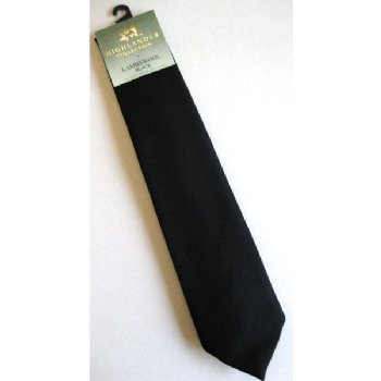Solid Black Necktie
