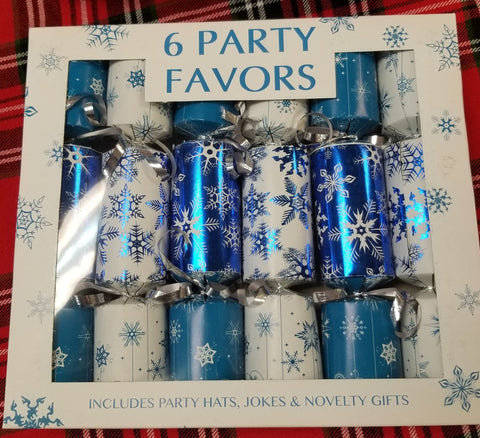 6 Party Favors Christmas Crackers