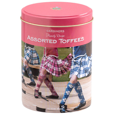 Scottish Highland Dancers Tin Assorted Toffee 200g