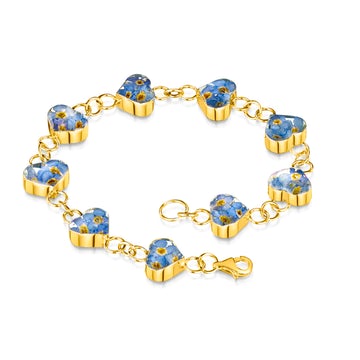 SV- Forget me not Heart bracelet