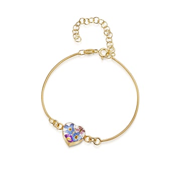 SV-Snake bracelet with Purple Haze heart