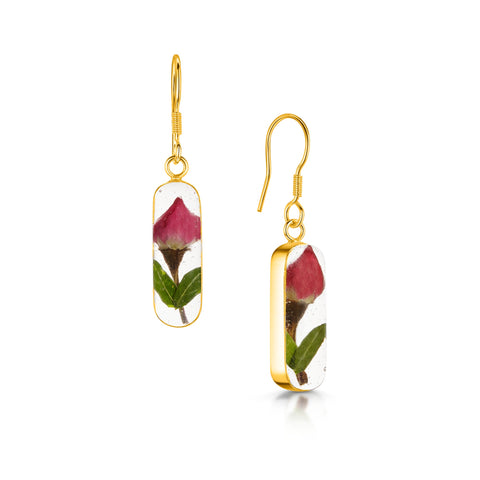 SV- Rose Bud Oval Earrings