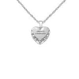 Celtic Love Silver Heart Pendant Necklace- Size Choice