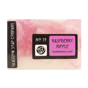 Scottish Raspberry Ripple Handmade Soap