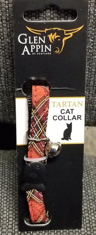 Tartan cat collar