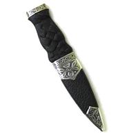 Rope Handle, Plain top - Celtic Metalwork Sgian Dubh