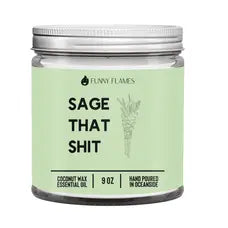 Funny Flame Candles -Sage That Shit
