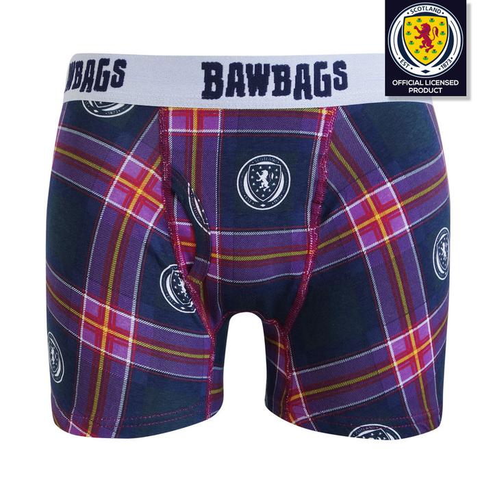 Scottish Bawbags Scotland National Team - Tartan Cotton Boxer Shorts