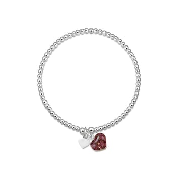 SV-Silver bead bracelet, Heather