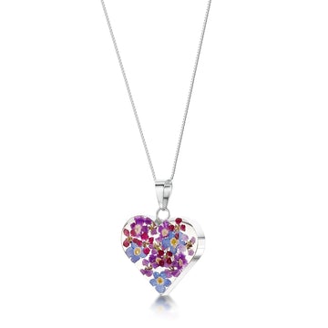 SV- Purple Haze Med Heart Pendant