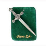 Glen Esk Pewter Thistle Kilt Pin - Antique