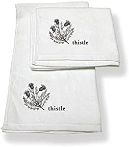 Couthie Thistle Hand Towels
